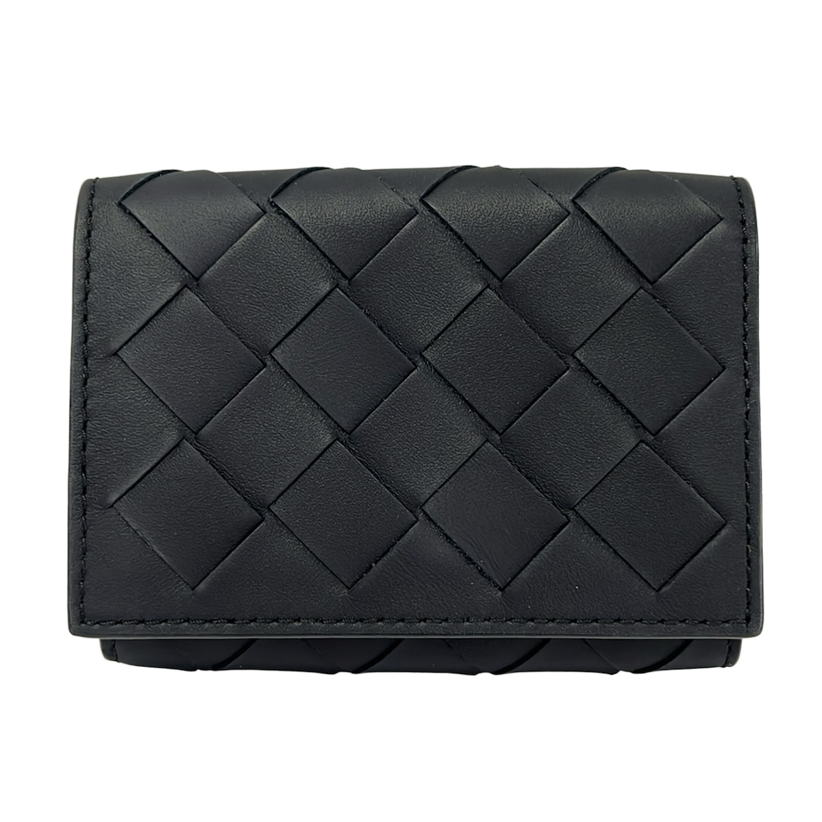Bottega Veneta Maxi Intrecciato Trifold Wallet